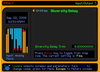 8500FM Input/Output 7 screen